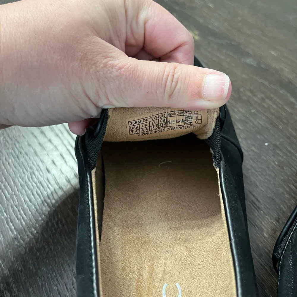 Vionic Black Slip-On Shoes - Picture 3 of 3